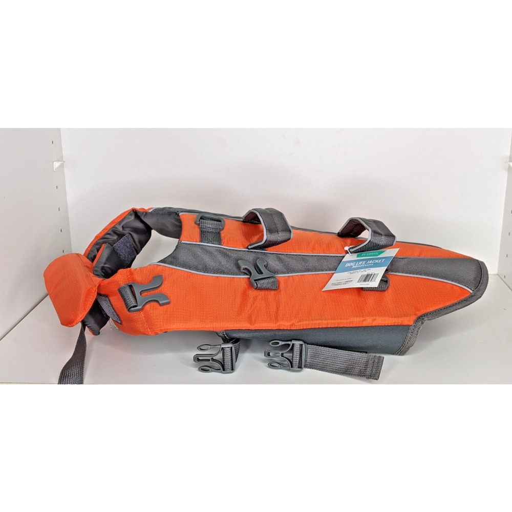 NEW Dog Float Ripstop Life Jacket Flotation Safety Vest Adjustable MED 30-55 lbs